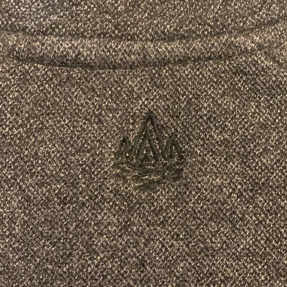 Mens gray/black quarter zip sweater - Picture 5 of 5